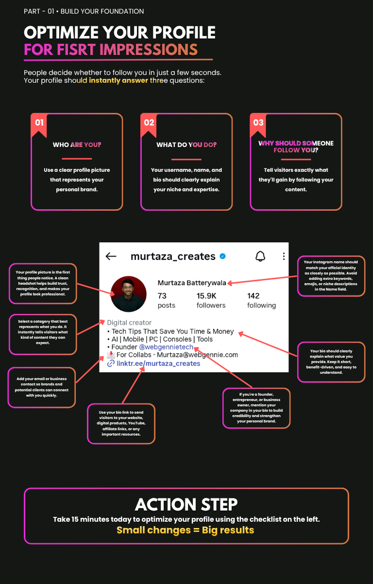 Optimize Your Profile — Part 01 · Build Your Foundation